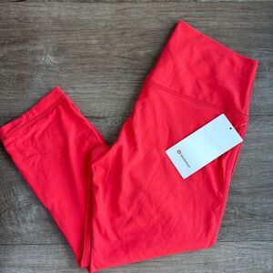 Lululemon Align High-Rise Crop 21" Love Red size 12‎ NWT